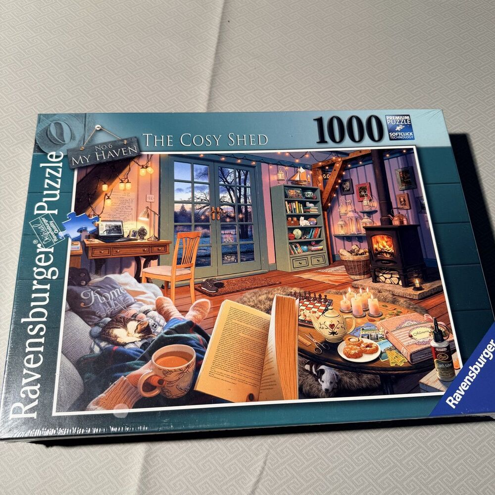 Ravensburger My Haven No. 6 The Cosy Shed 1000 Piece Jigsaw Puzzle NEW SEALED